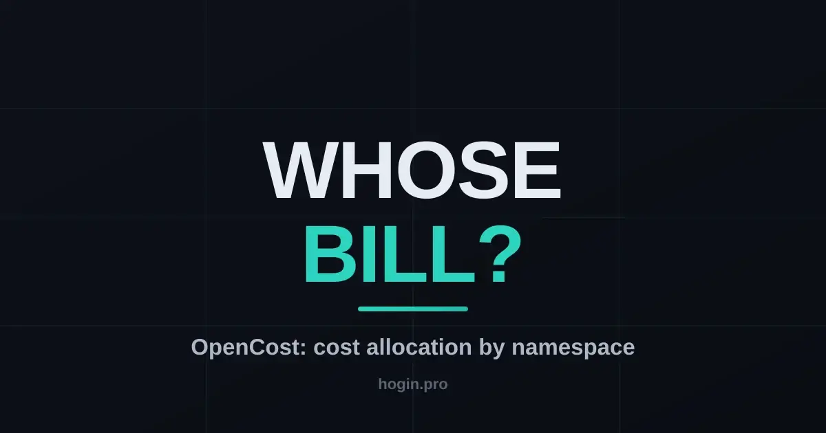 OpenCost: cost-allocating a Kubernetes cluster down to the namespace