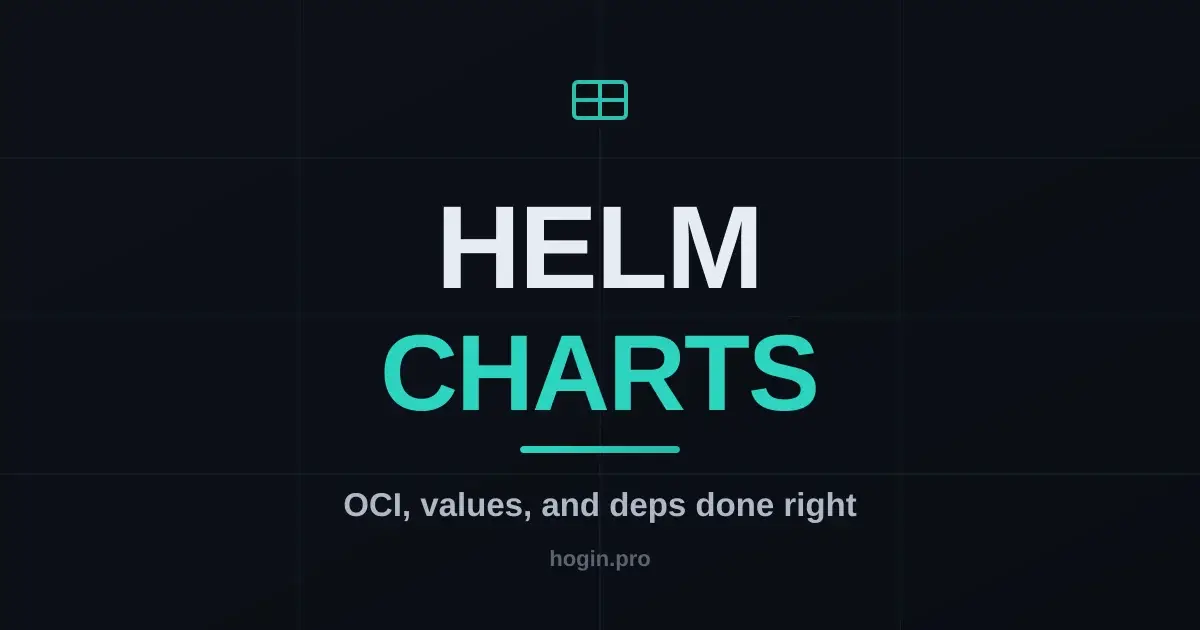 Helm, grown up: OCI registries, dependencies, and charts without the pain