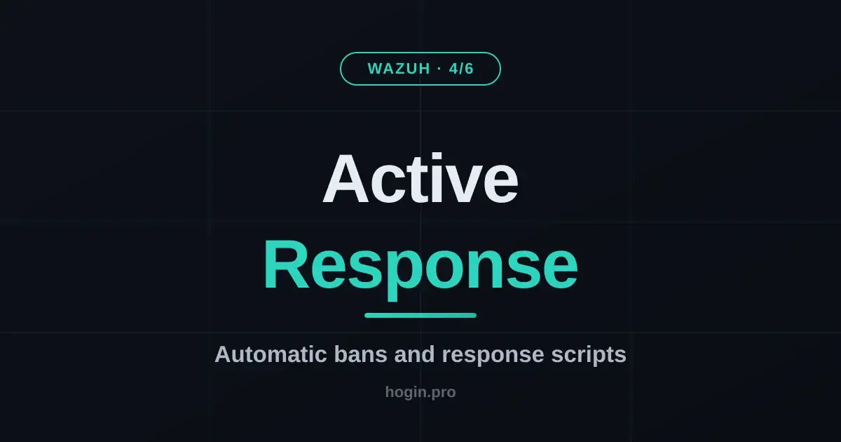 Wazuh Active Response: automatically banning, isolating, and responding to incidents (part 4/6)