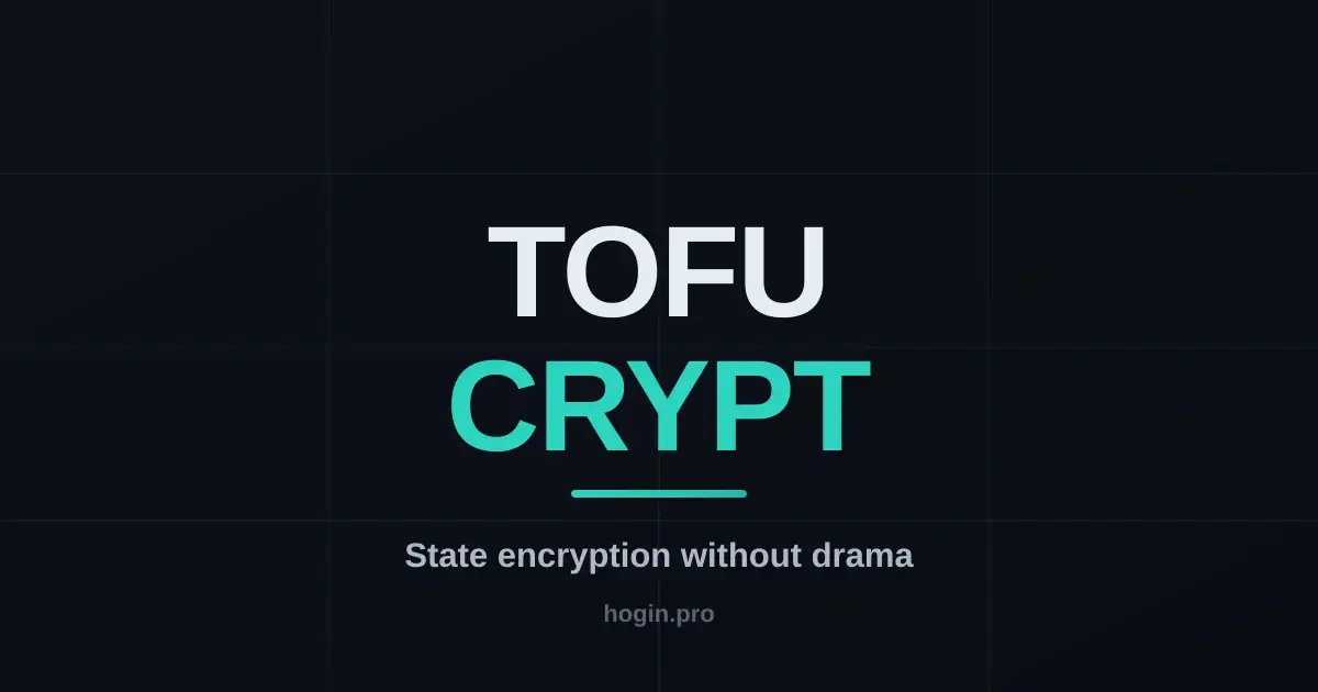 OpenTofu: state encryption and leaving Terraform without drama