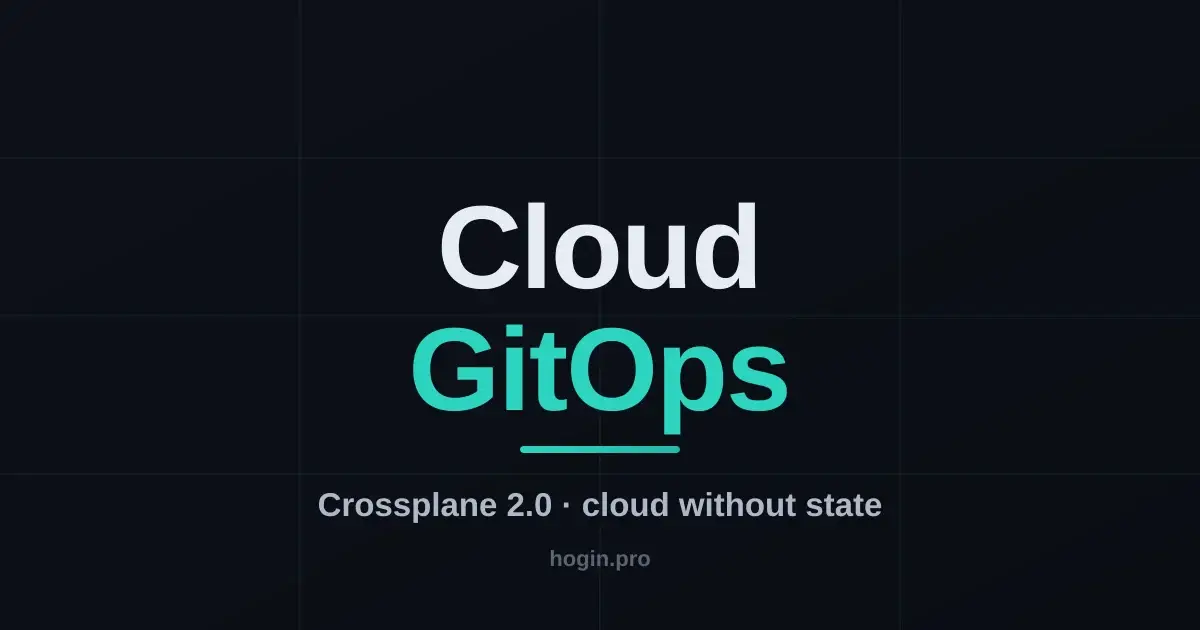 Crossplane 2.0 and the coming v1.20 EOL: cloud infrastructure via GitOps instead of Terraform state