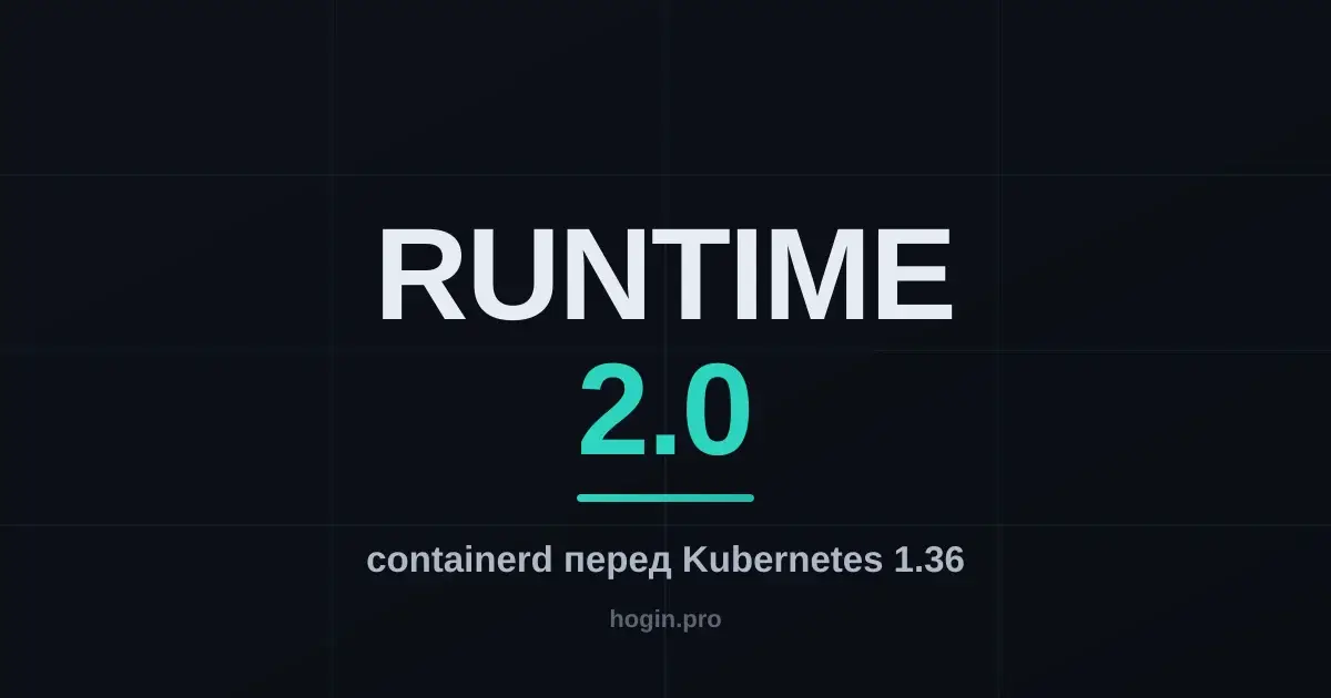 containerd 1.x доживает: что сломается при переходе на containerd 2.0 перед Kubernetes 1.36