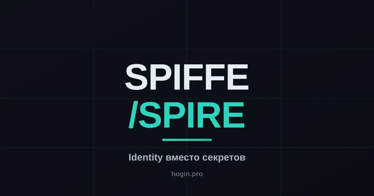 SPIFFE/SPIRE: криптографическая identity для подов вместо статичных секретов